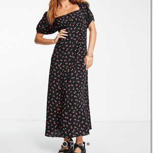 BNWT ASOS Cherry Print Midi Dress